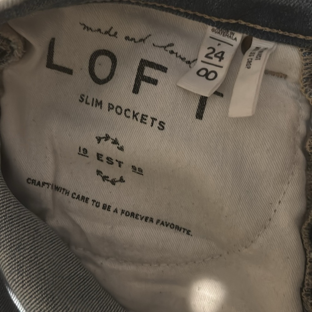 LOFT crop jeans 24/00 - Picture 9 of 15
